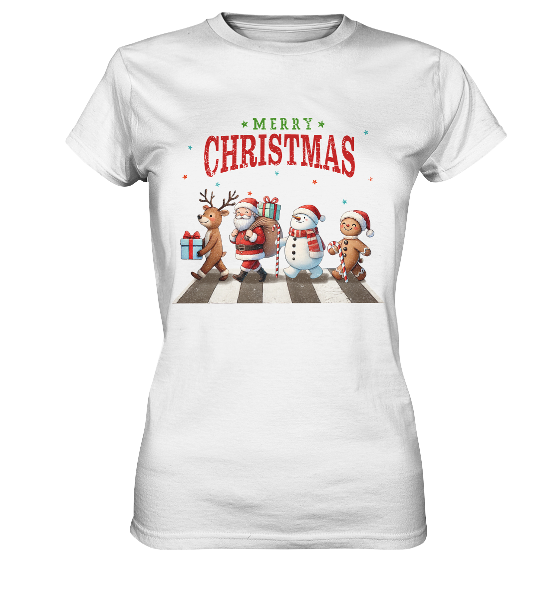 Merry Christmas Zebrastreifen - Ladies Premium Shirt