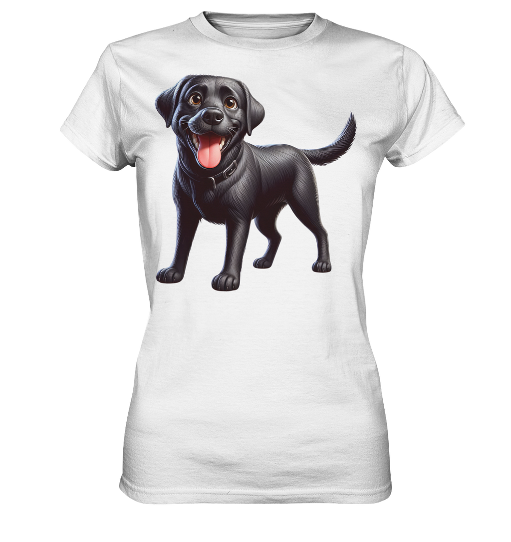 Cartoon Labrador Retreiver - personalisierbar - Ladies Premium Shirt