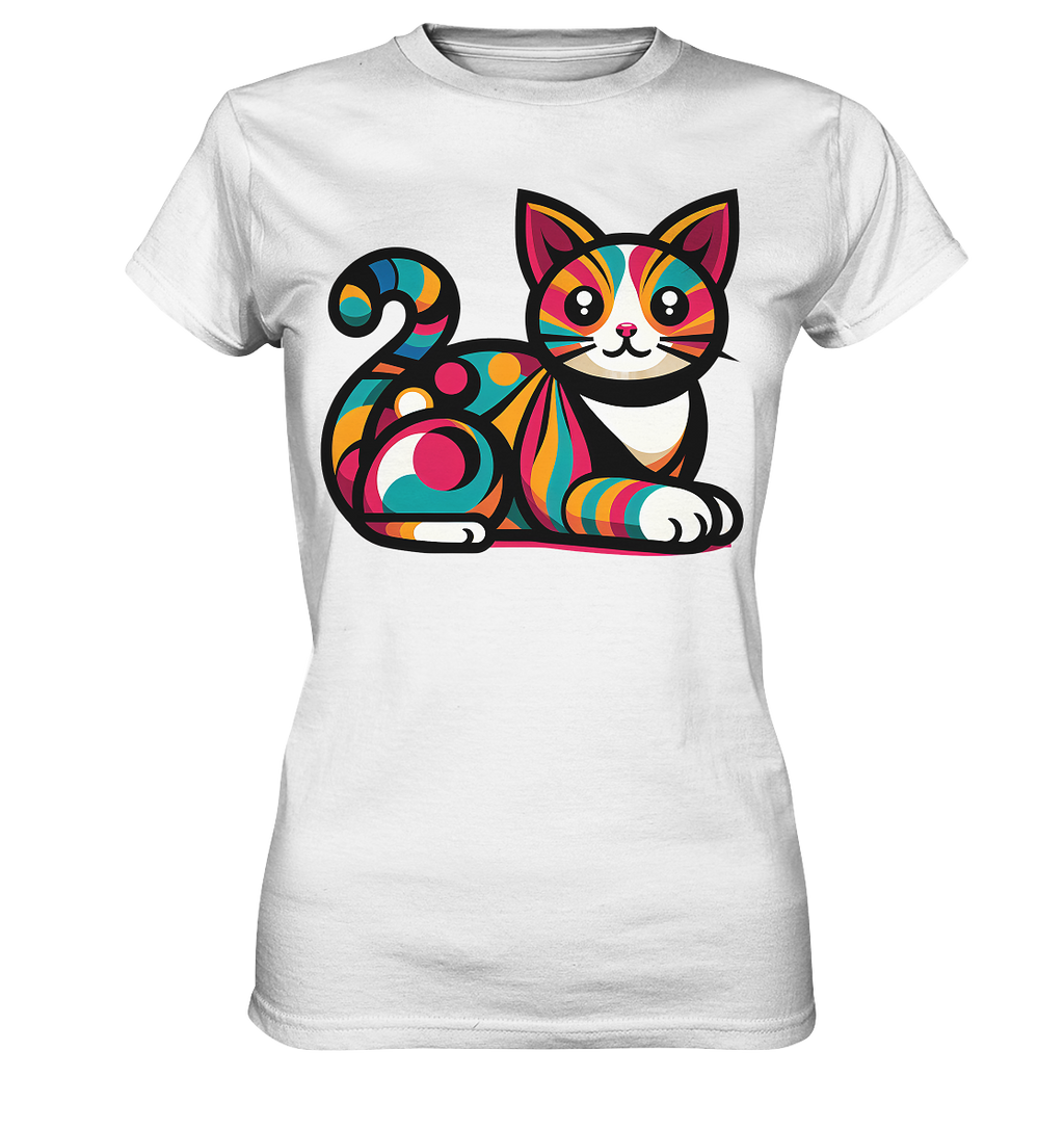 Katze Popart Design - Ladies Premium Shirt