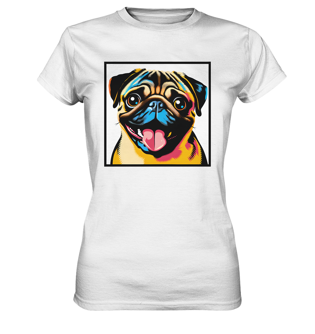 Mops Pop Art - Ladies Premium Shirt