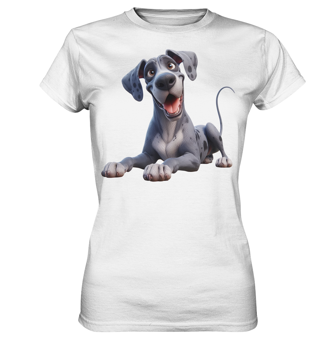 Dänische Dogge - personalisierbar - Ladies Premium Shirt