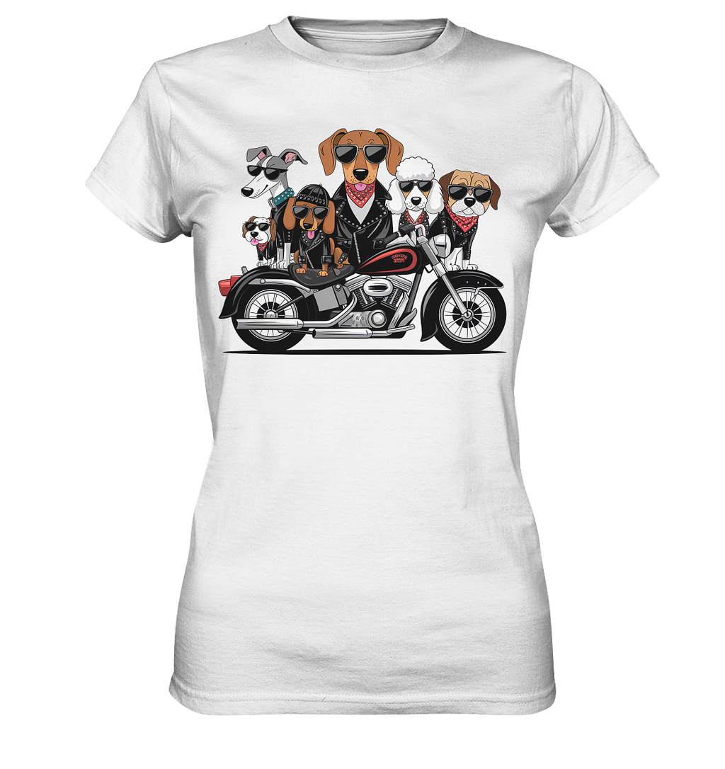 Hunde Biker Gang Fun - Ladies Premium Shirt
