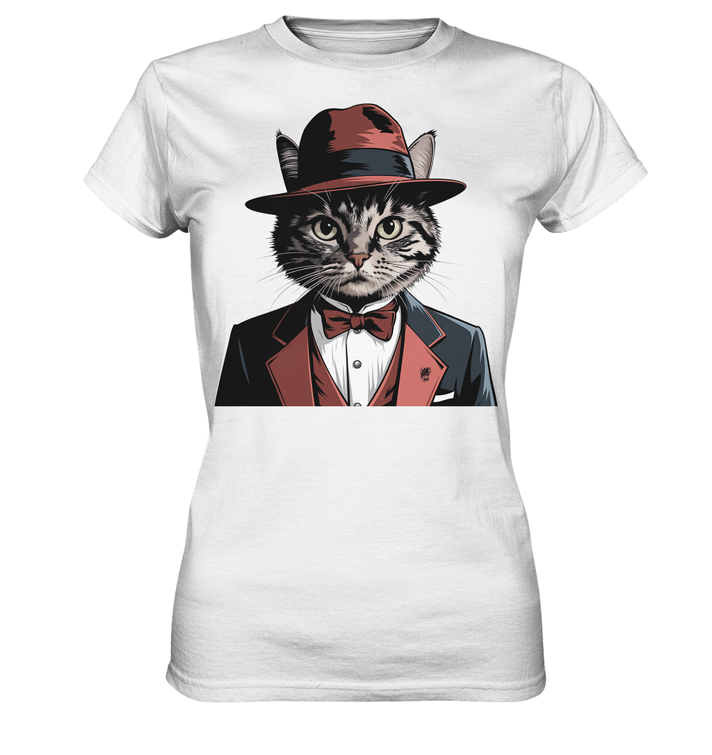 Godfather Catmother Katze Mafia - personalisierbar  - Ladies Premium Shirt