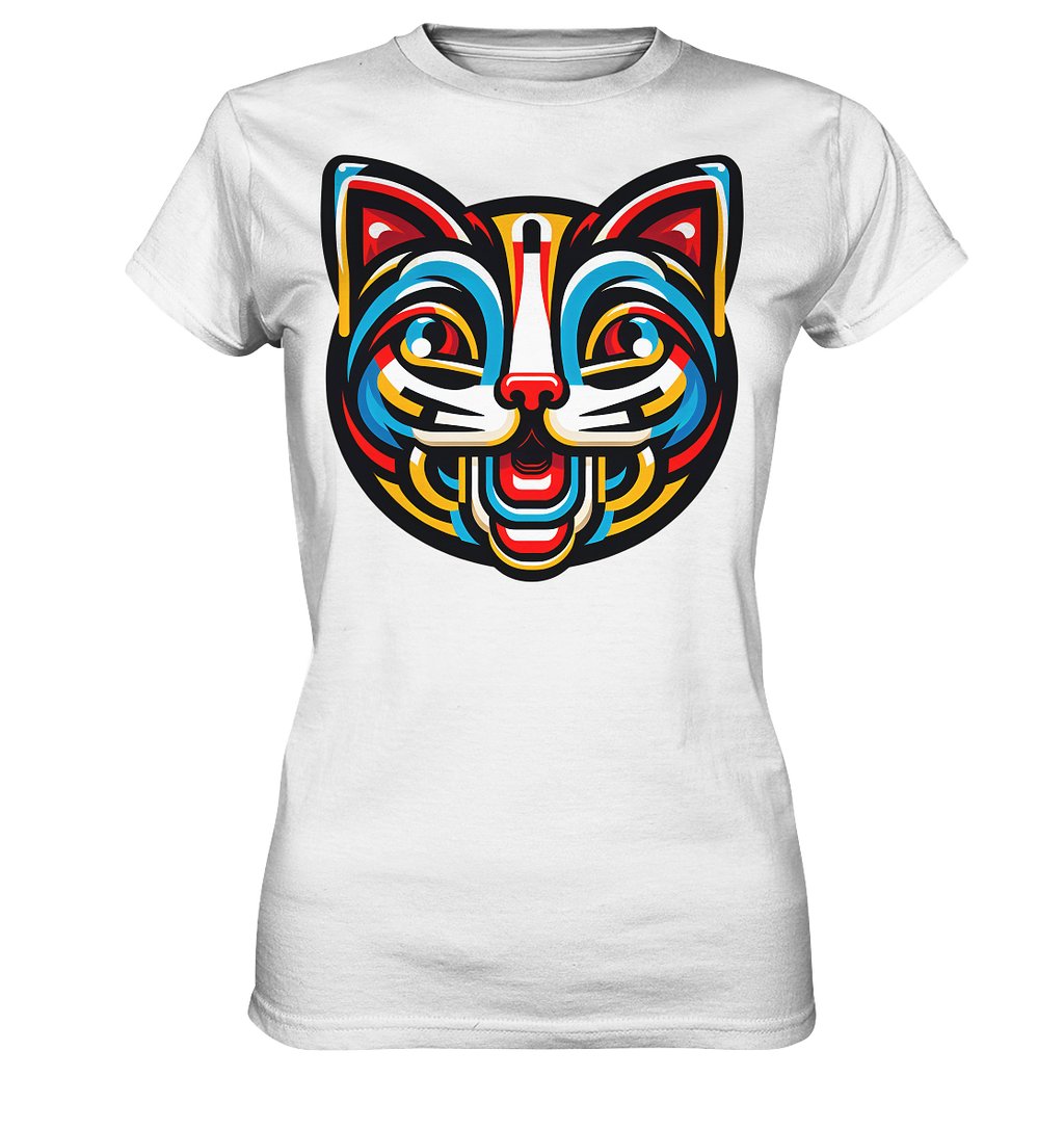 Pop Art Katze  - Ladies Premium Shirt