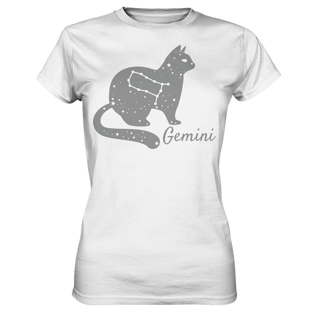 Sternzeichen Katze Zwilling - personalisierbar - Ladies Premium Shirt