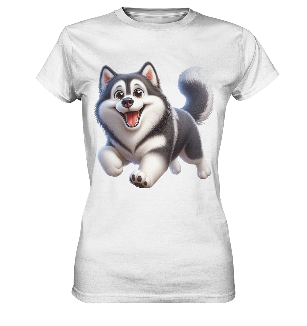 Husky Comic - personalisierbar - Ladies Premium Shirt