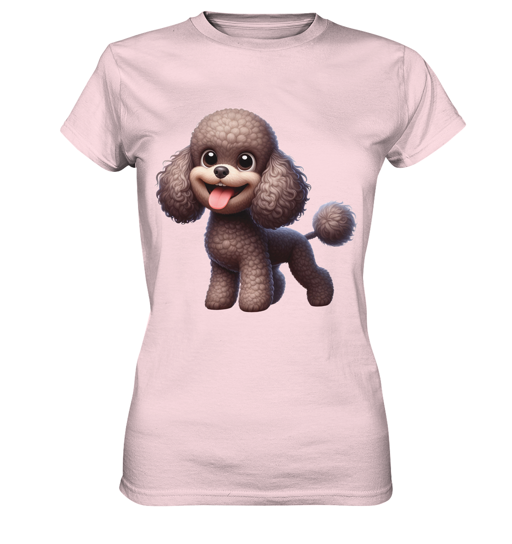 Pudel Comic - personalisierbar - Ladies Premium Shirt