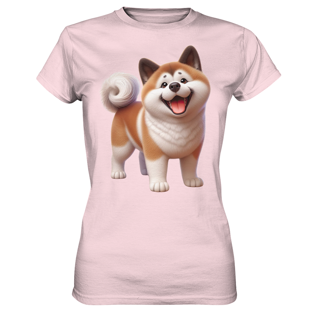 Akita Cartoon Hund personalisierbar - Ladies Premium Shirt