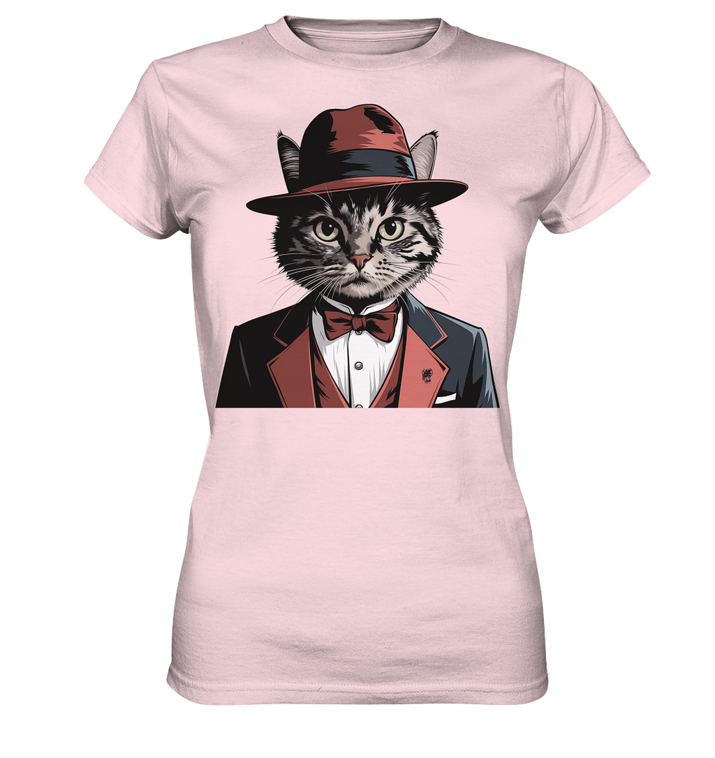 Godfather Catmother Katze Mafia - personalisierbar  - Ladies Premium Shirt