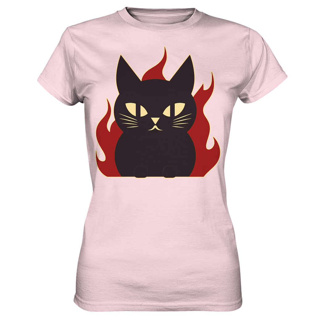 Devil Cat  illustration - Ladies Premium Shirt