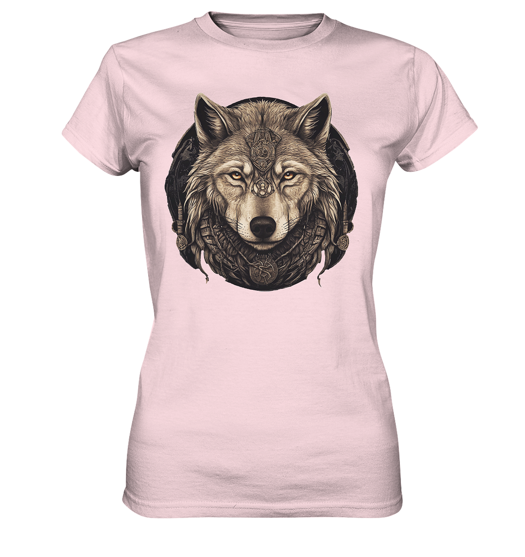 Wolf Fenris Viking Art - Ladies Premium Shirt