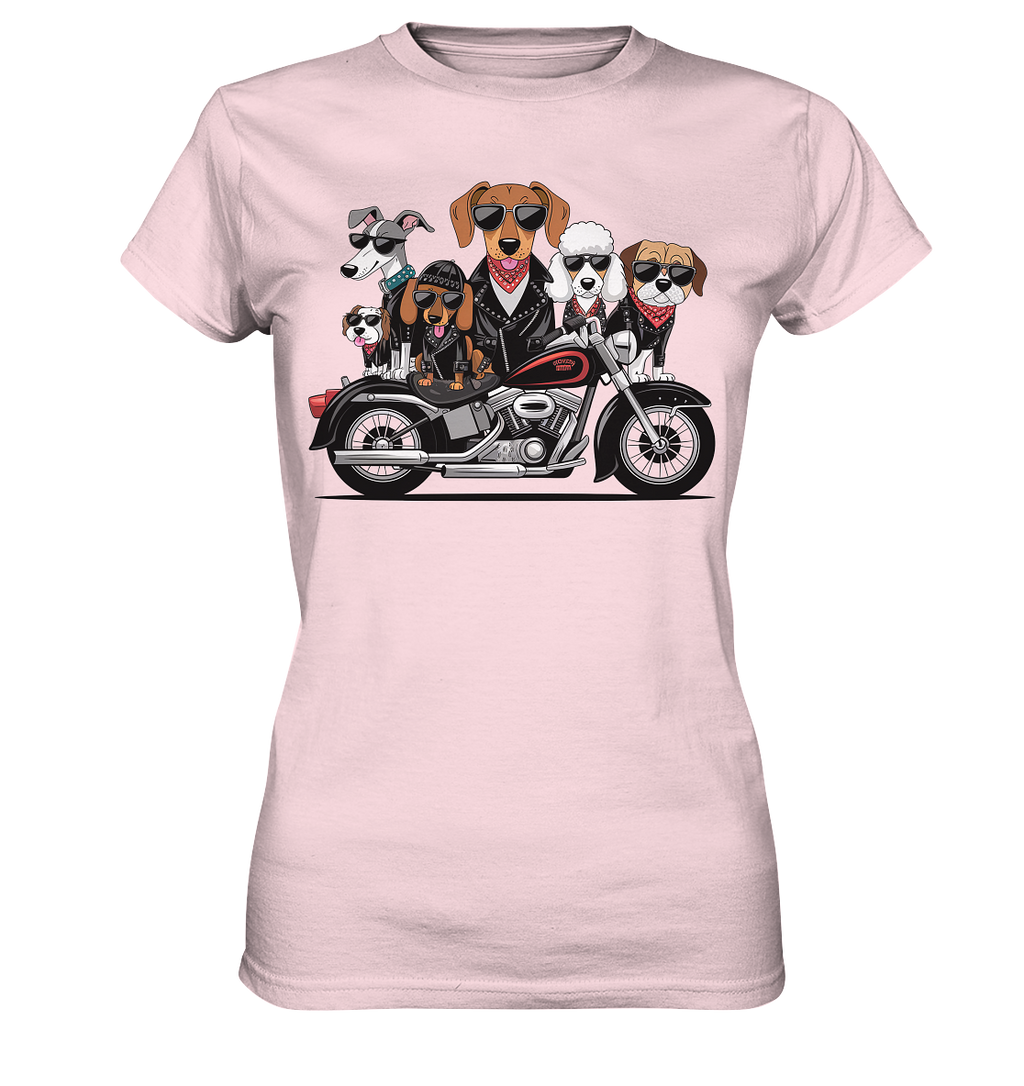 Hunde Biker Gang Fun - Ladies Premium Shirt