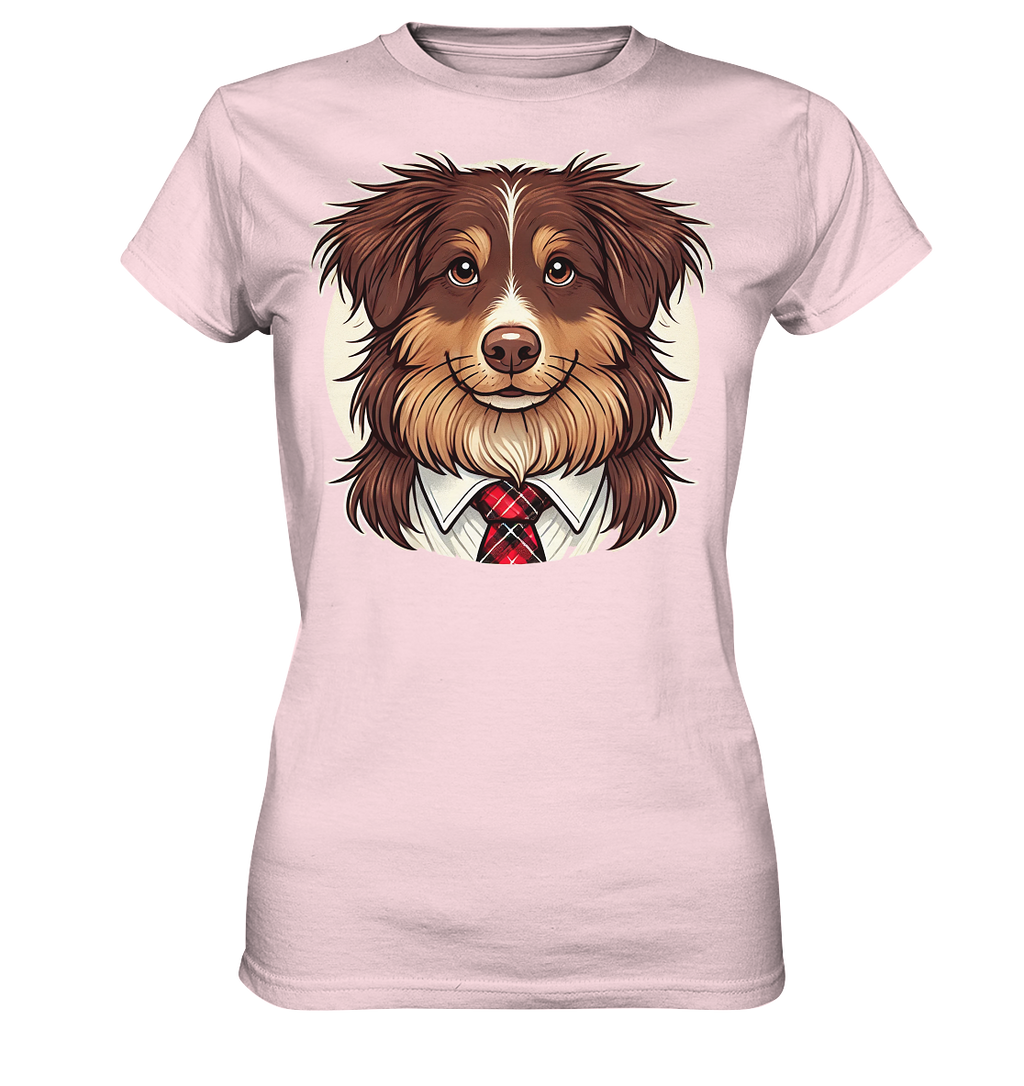 Cartoon Australian Shepherd  - Ladies Premium Shirt