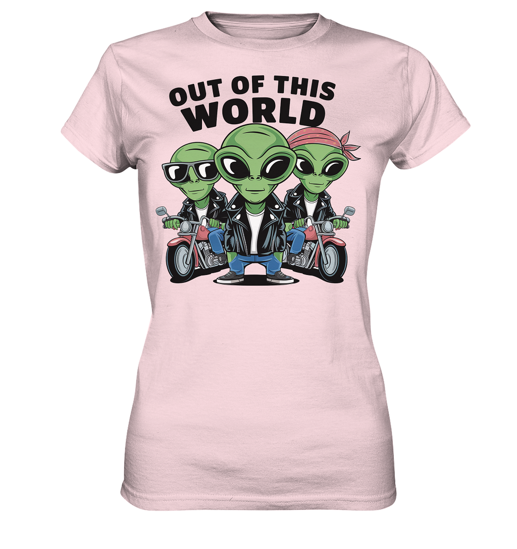 Out of this World Alien Biker - Ladies Premium Shirt