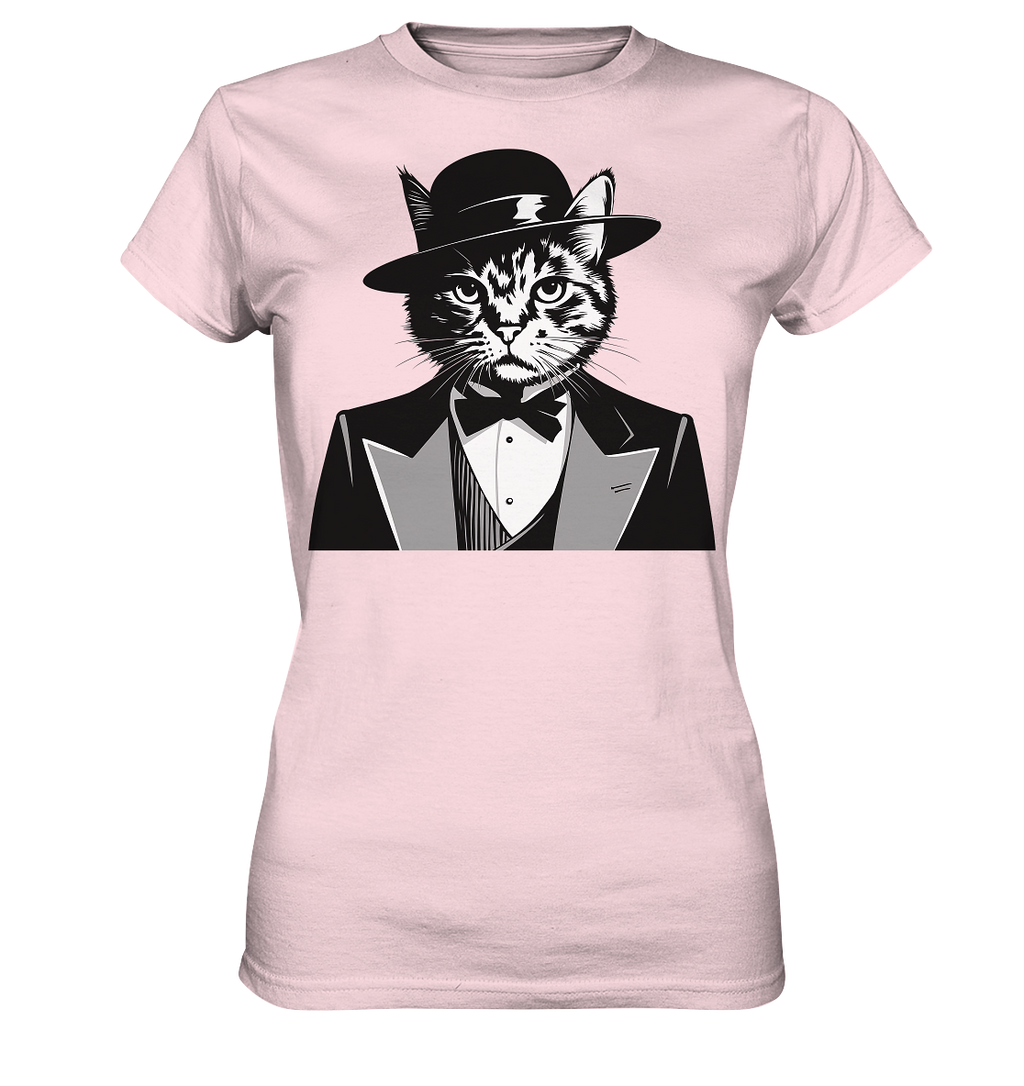 Godfather Katze Mafia - personalisierbar  - Ladies Premium Shirt