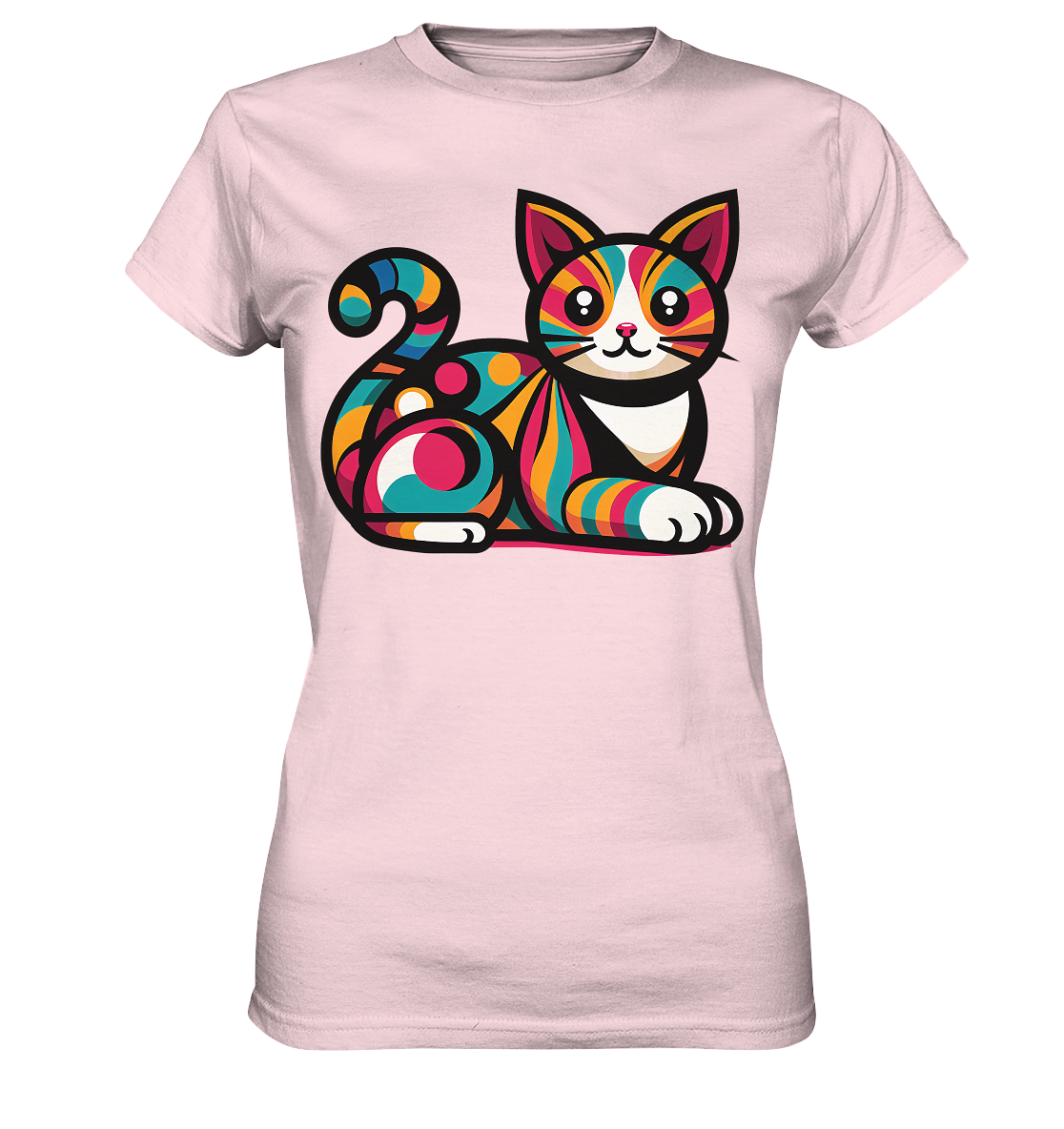 Katze Popart Design - Ladies Premium Shirt