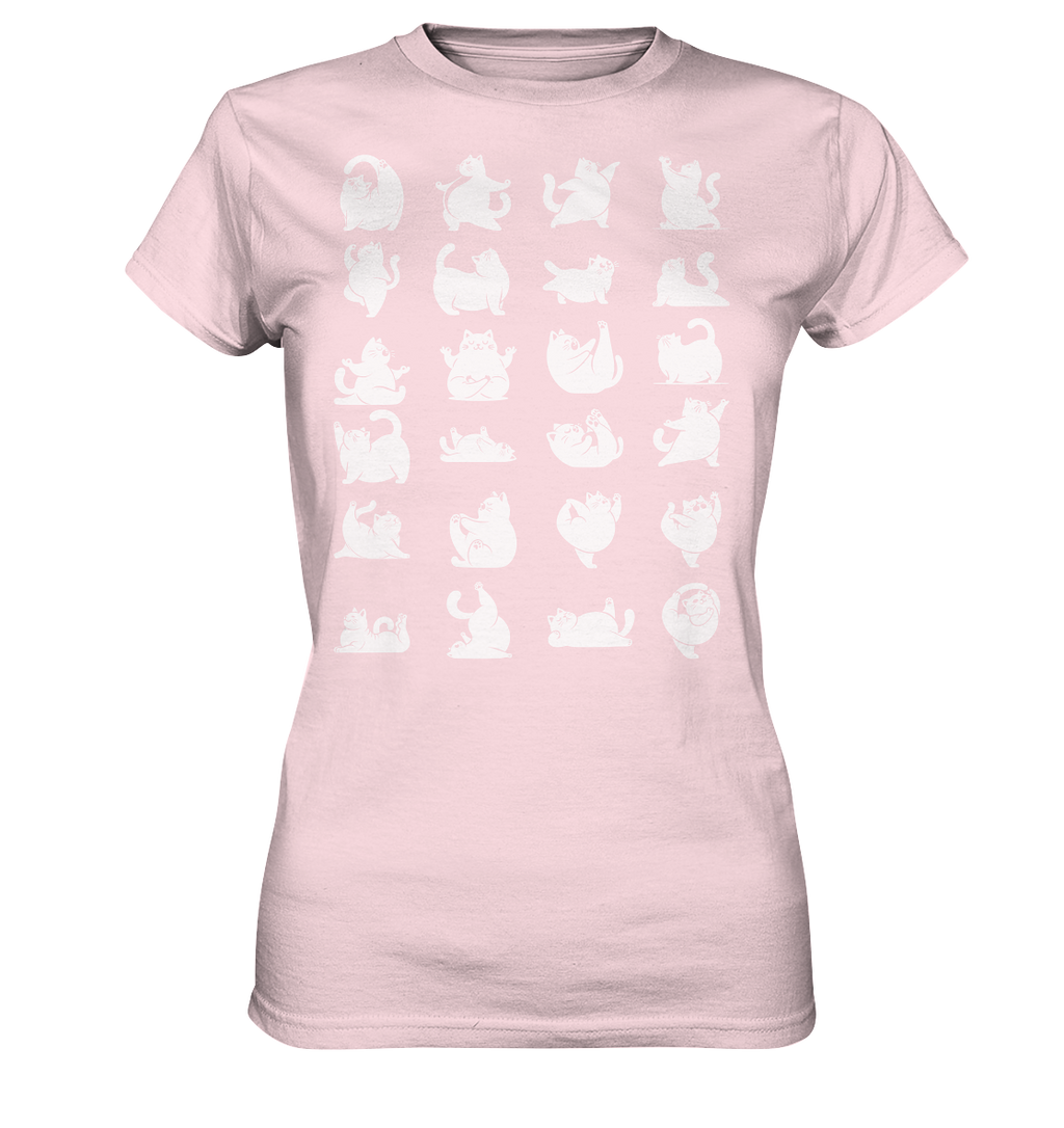 Katzen Yoga / Cat Yoga Fun - personalisierbar - Ladies Premium Shirt