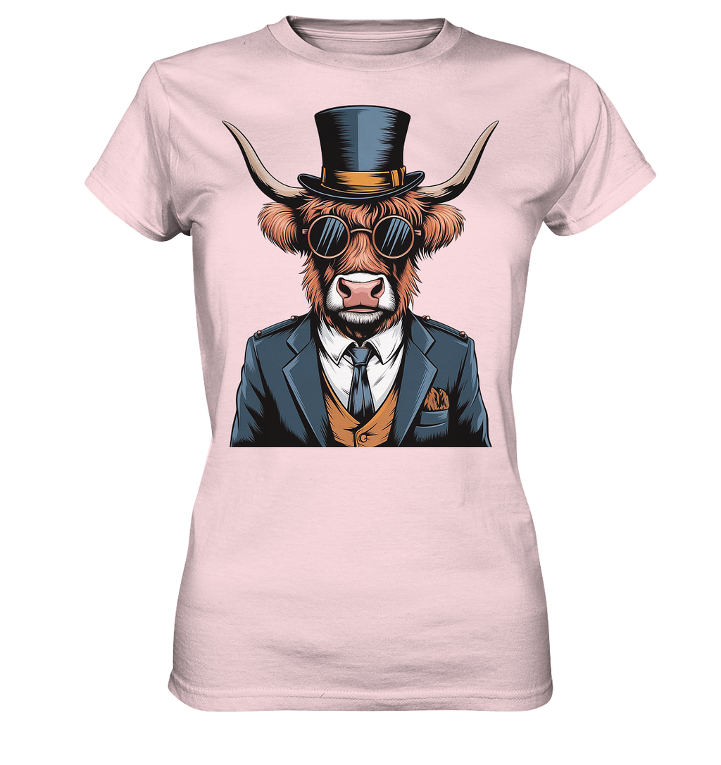 Highland Cow Steampunk - Ladies Premium Shirt