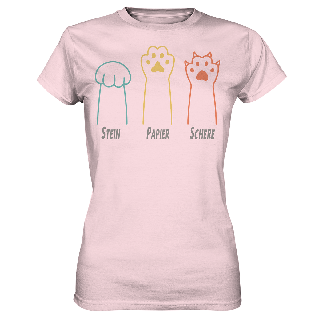 Pfoten Stein-Papier-Schere - Ladies Premium Shirt