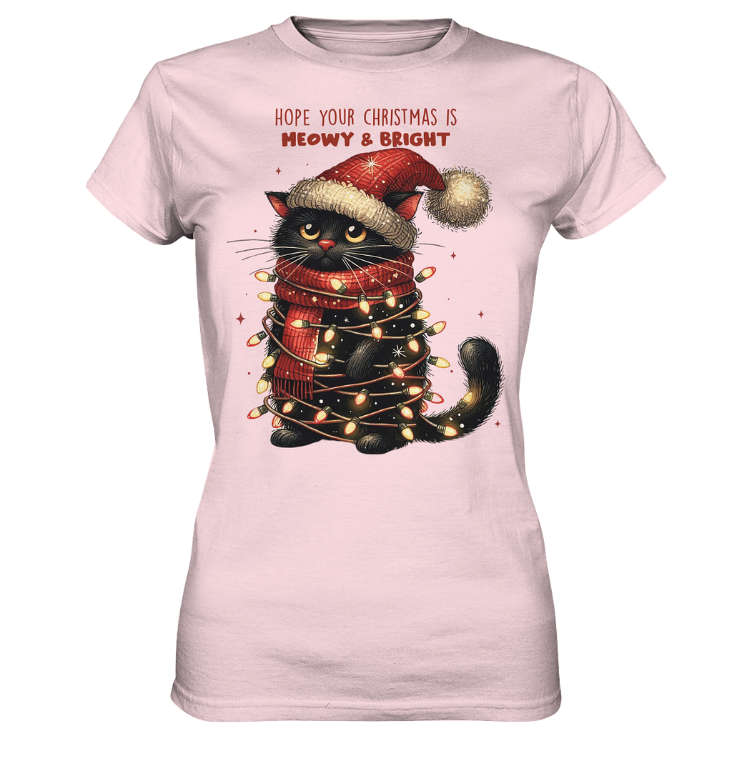 Weihnachts Katze Christmas is Moewy - Ladies Premium Shirt