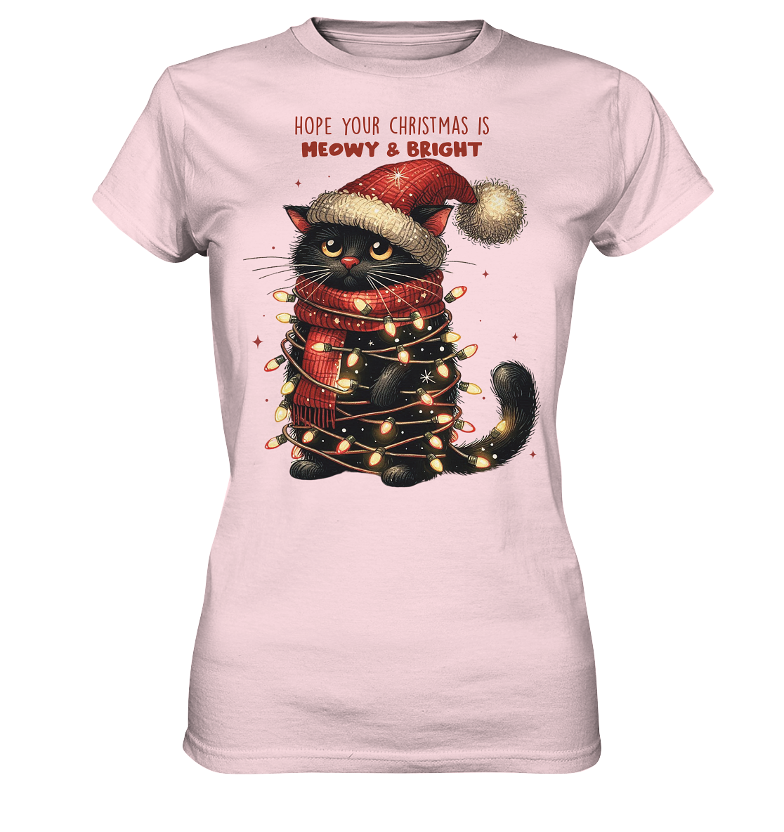 Weihnachts Katze Christmas is Moewy - Ladies Premium Shirt