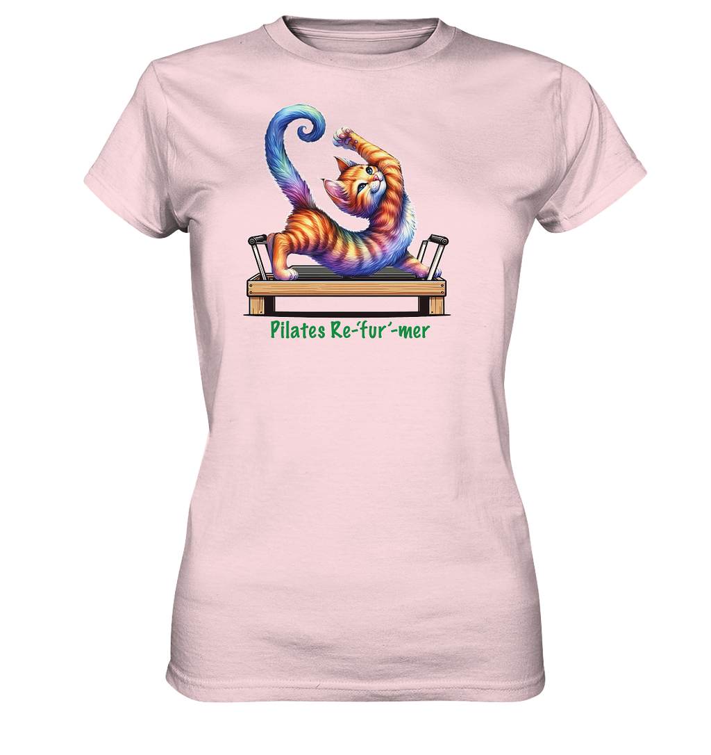 Pilates Reformer Re-fur-mer Katze lustig - Ladies Premium Shirt