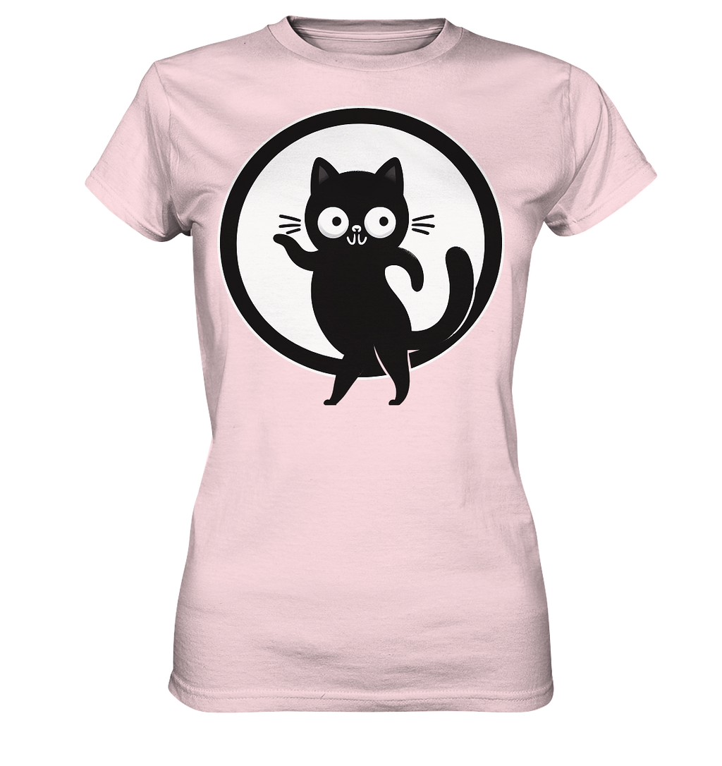 Dancing Cat Logo - Ladies Premium Shirt