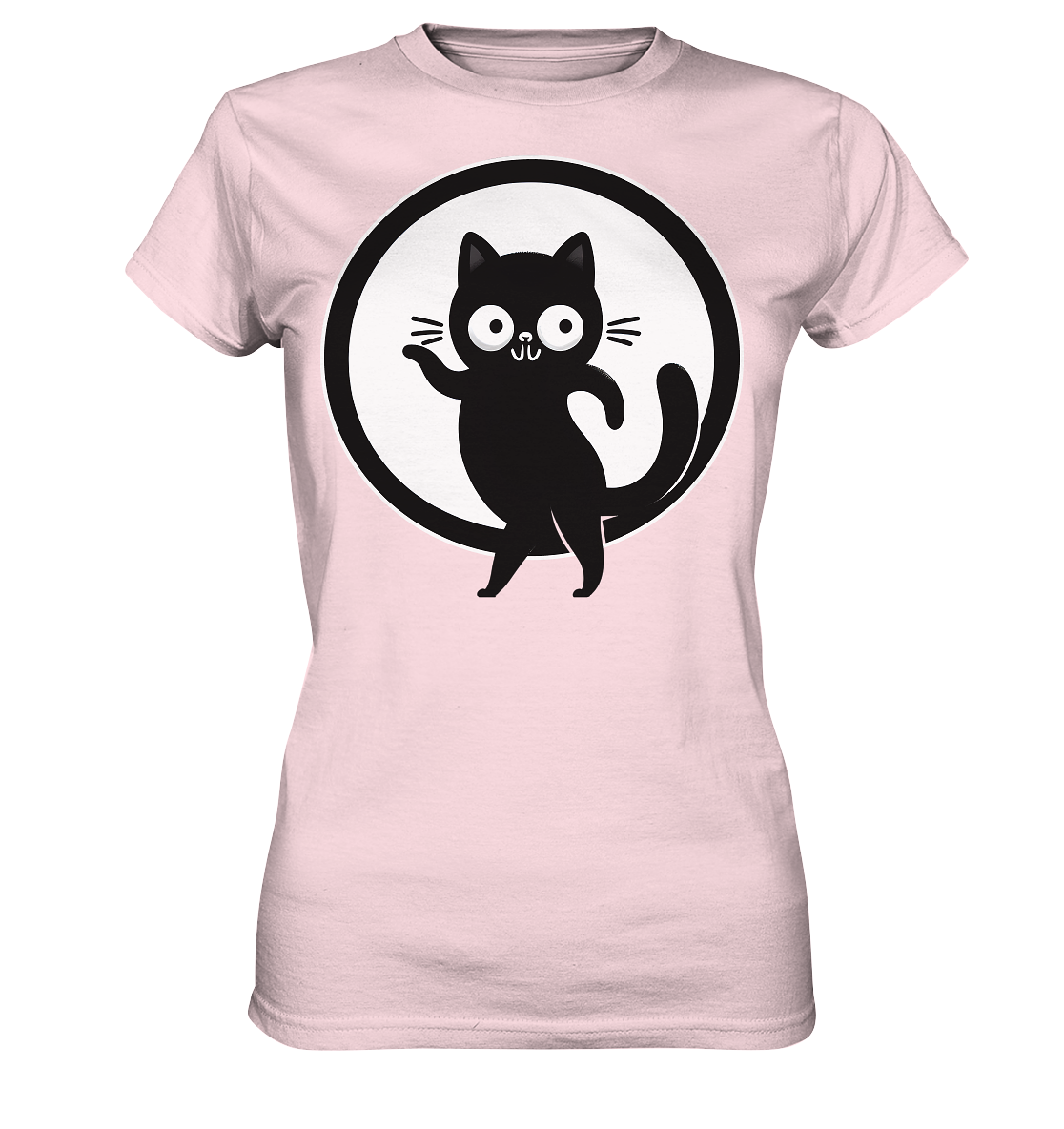 Dancing Cat Logo - Ladies Premium Shirt