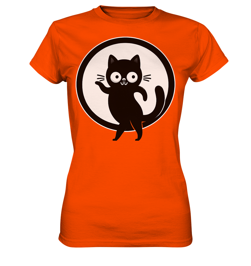 Dancing Cat Logo - Ladies Premium Shirt
