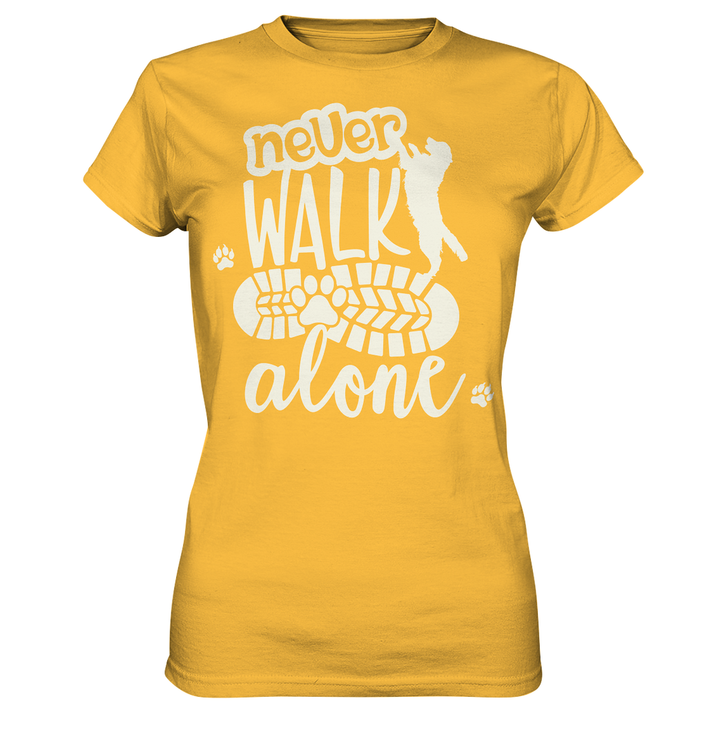 Hundefreunde You never walk alone - personalisierbar - Ladies Premium Shirt