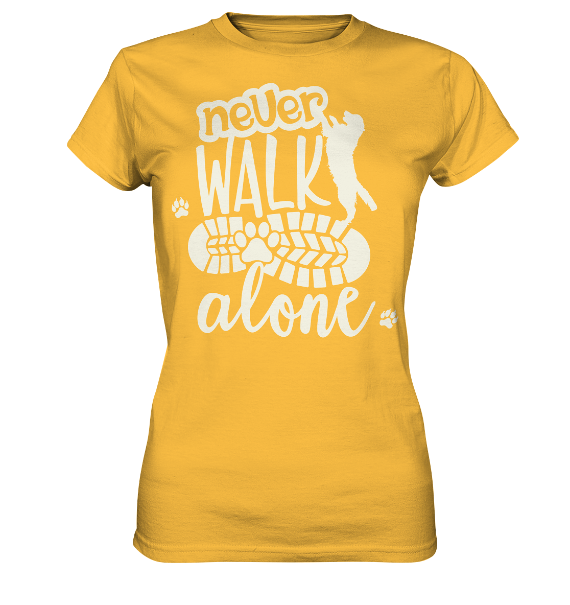 Hundefreunde You never walk alone - personalisierbar - Ladies Premium Shirt