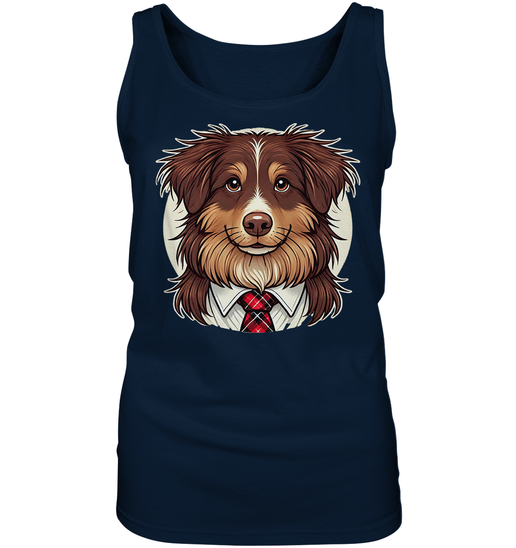 Cartoon Australian Shepherd  - Ladies Tank-Top
