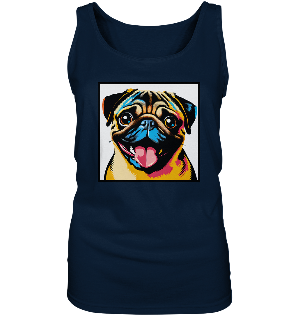 Mops Pop Art - Ladies Tank-Top