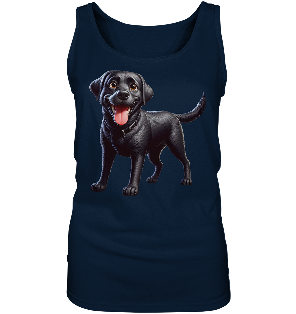 Cartoon Labrador Retreiver - personalisierbar - Ladies Tank-Top