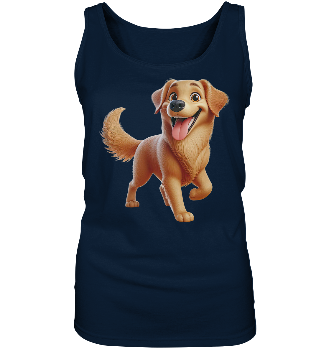 Golden Retriever Comic - personalisierbar - Ladies Tank-Top