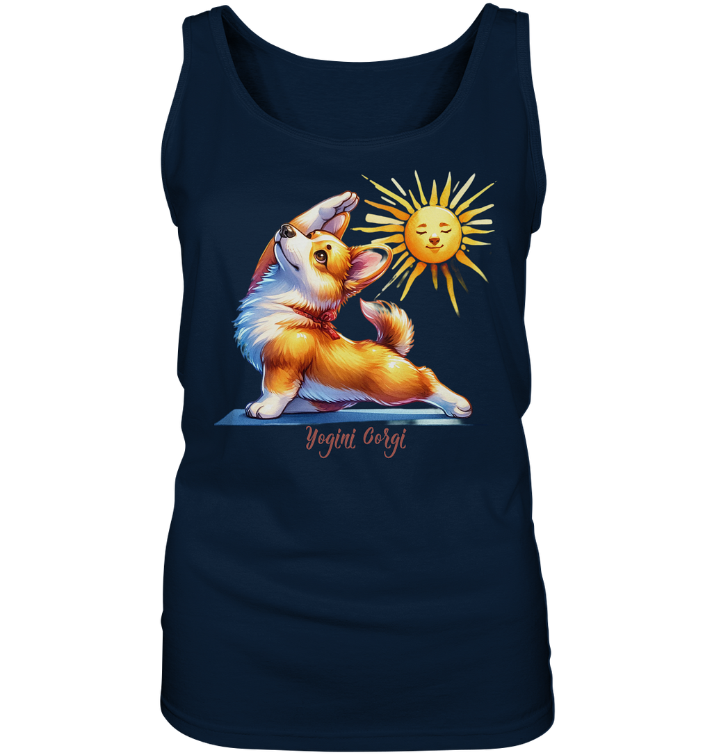 Yoga Corgi Hund yogini Gorgi - personalisierbar - Ladies Tank-Top