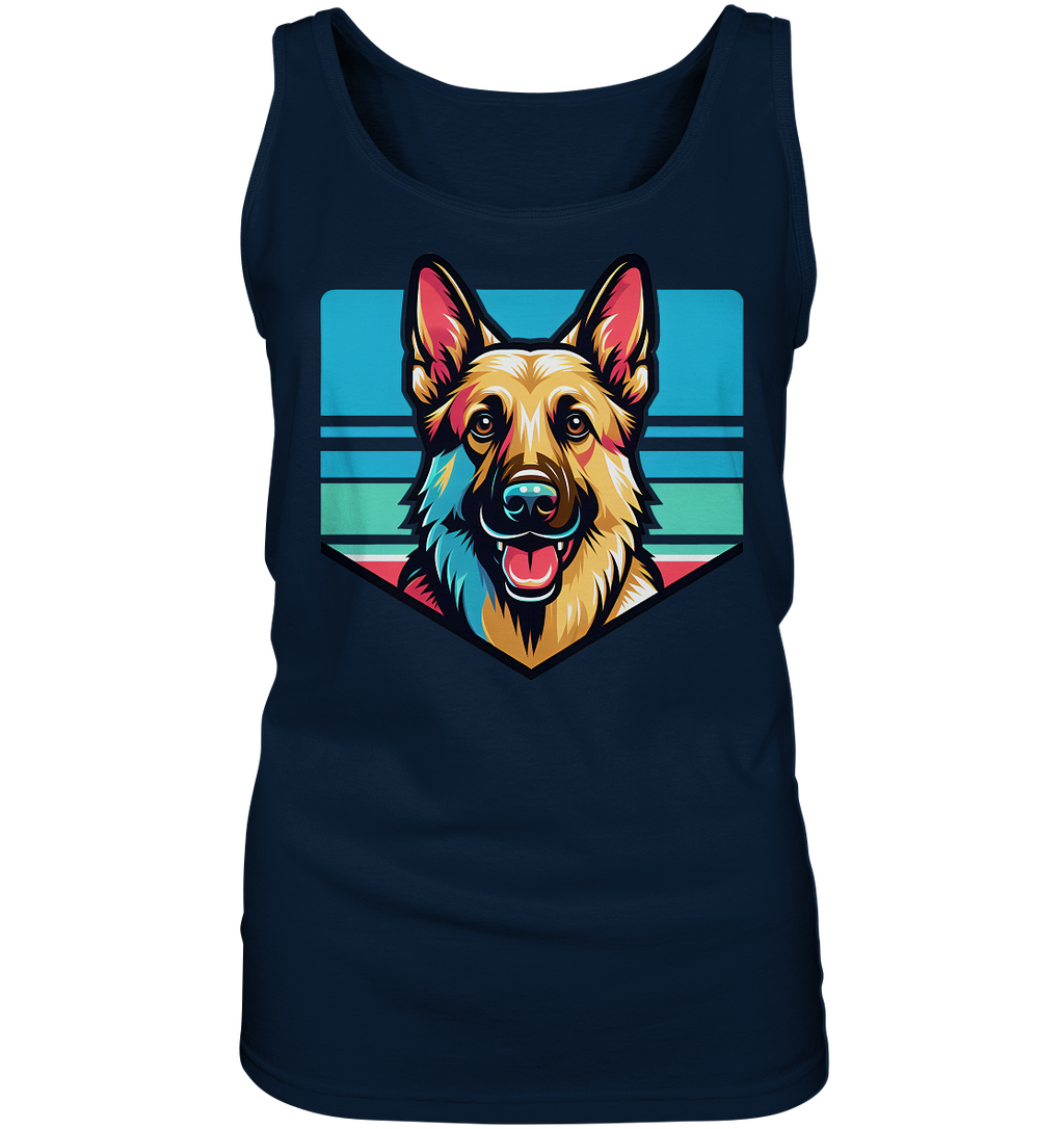 Schäferhund Pop Art - personalisierbar - Ladies Tank-Top