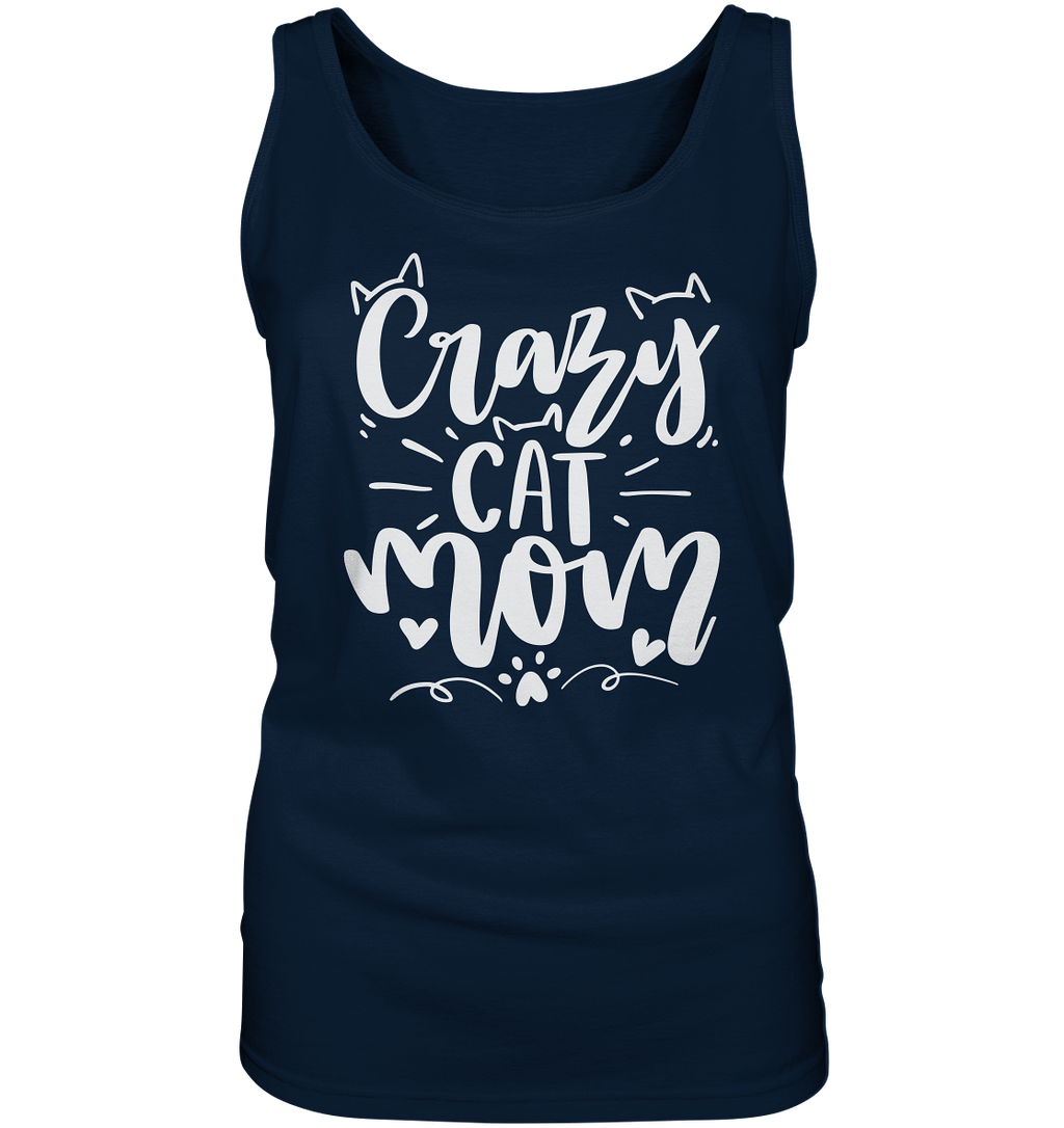 Crazy cat Mom - Ladies Tank-Top