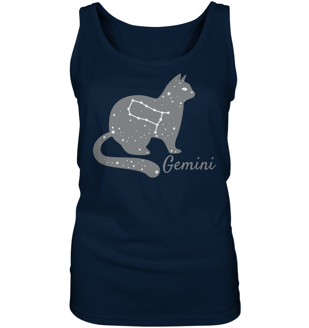 Sternzeichen Katze Zwilling - personalisierbar - Ladies Tank-Top