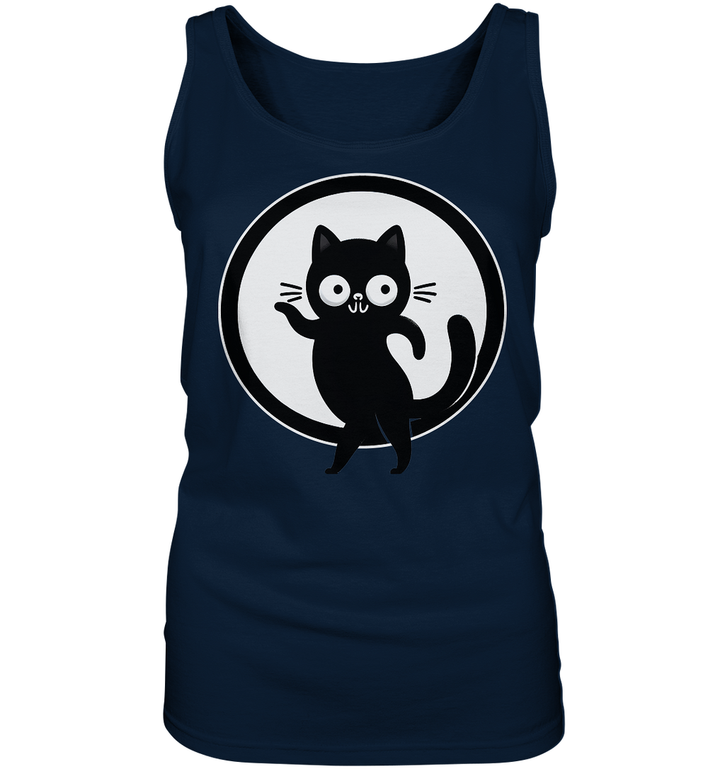 Dancing Cat Logo - Ladies Tank-Top