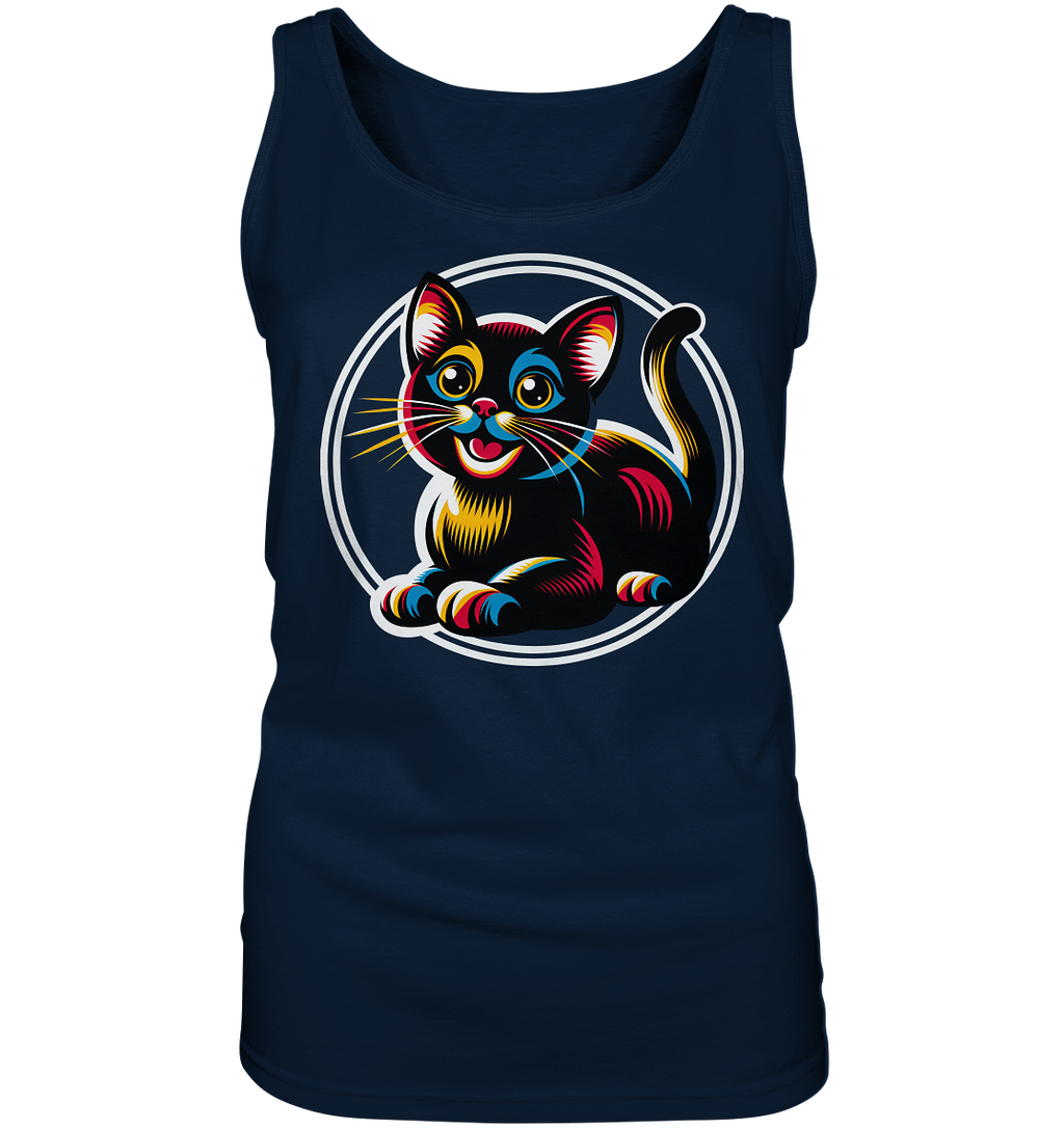 Kätzchen Pop Art - personalisierbar - Ladies Tank-Top