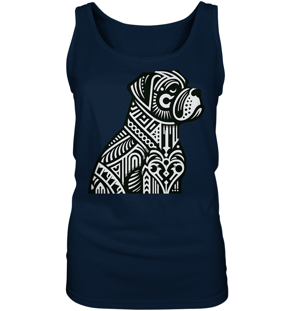 Hund Mastif Art Deco  - personalisierbar - Ladies Tank-Top