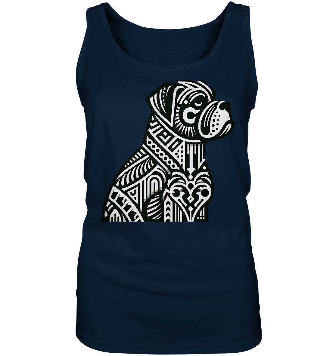 Hund Mastif Art Deco  - personalisierbar - Ladies Tank-Top