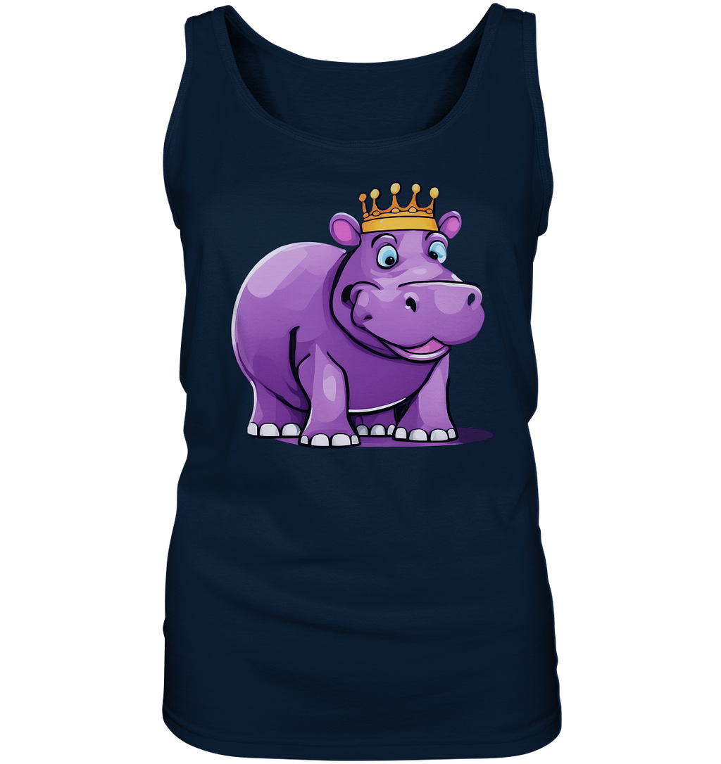 Hippo Queen Cute - personalisierbar - Ladies Tank-Top