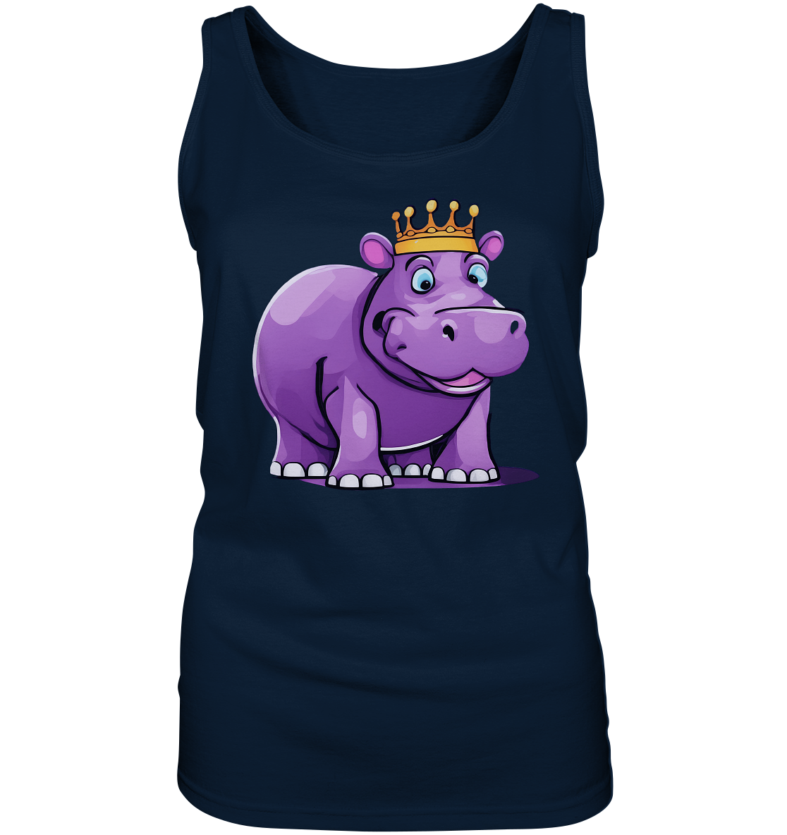 Hippo Queen Cute - personalisierbar - Ladies Tank-Top