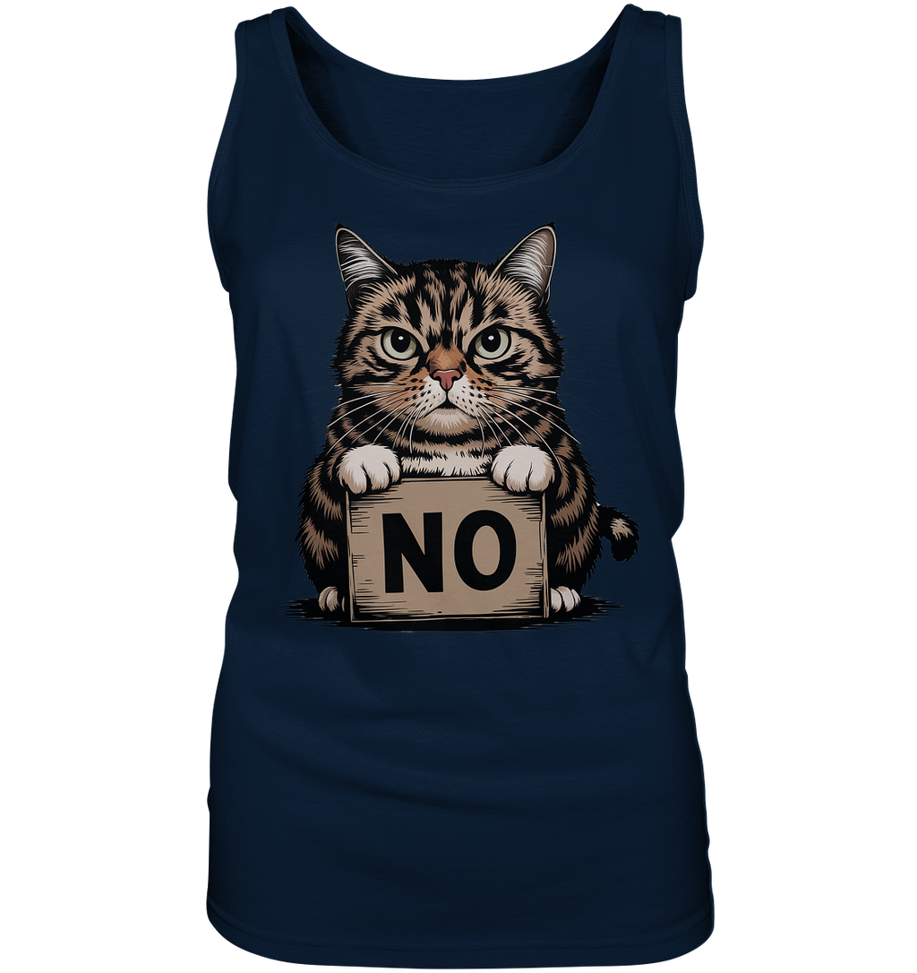 No - Funny Katze  - Ladies Tank-Top