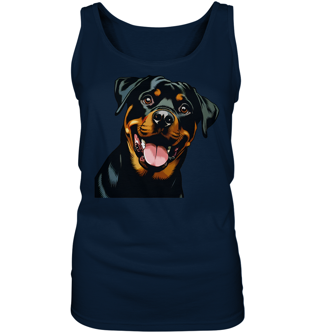 Rottweiler  Comic - personalisierbar - Ladies Tank-Top