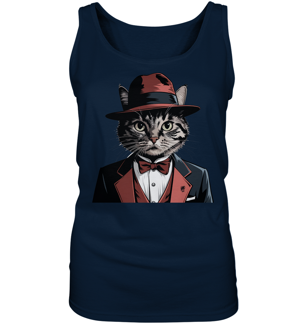 Godfather Catmother Katze Mafia - personalisierbar  - Ladies Tank-Top