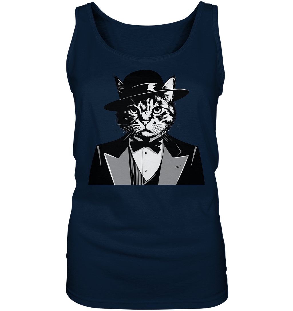 Godfather Katze Mafia - personalisierbar  - Ladies Tank-Top