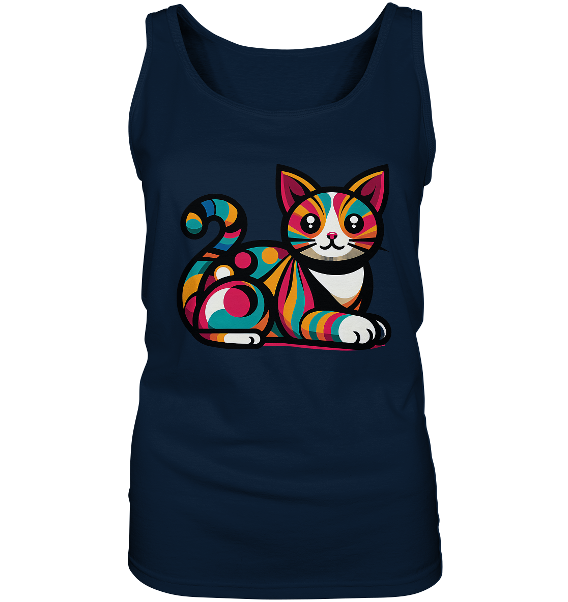 Katze Popart Design - Ladies Tank-Top